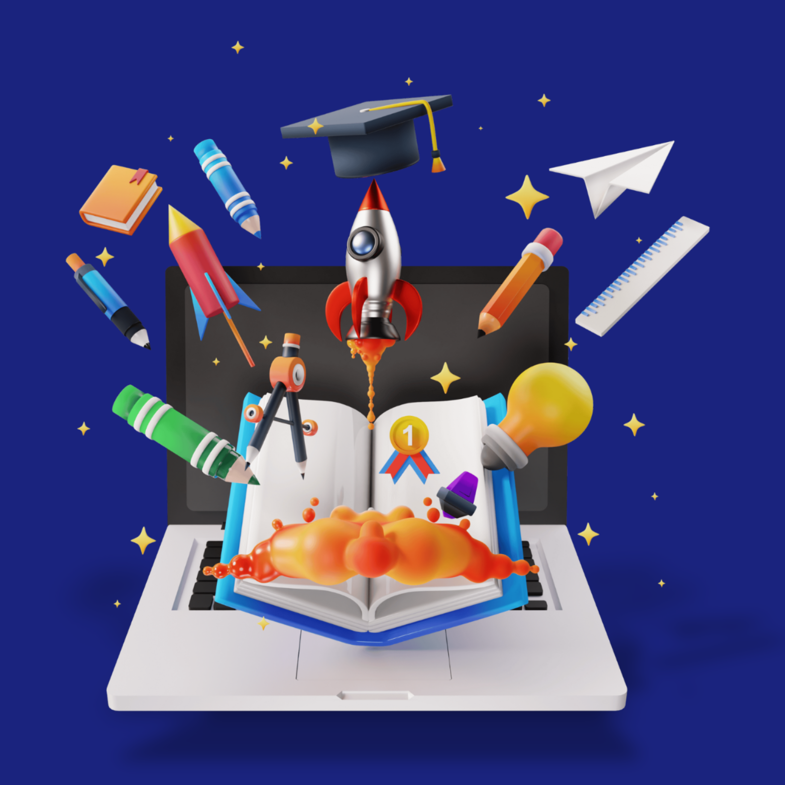 Teacher helping students